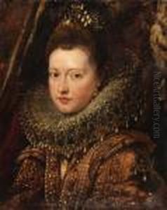 Portrait Of Princess Margherita Gonzaga, Bust-length - A Fragment(see Below)
