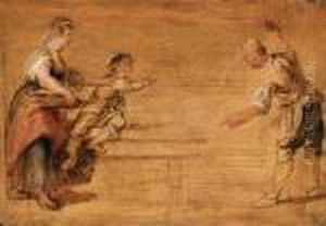 A Kitchenmaid, A Boy And A Butcher By A Table by (studio of) Rubens, Peter Paul