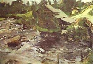 Watermill In Finland 1902 by Valentin Aleksandrovich Serov
