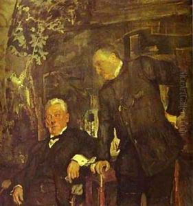 Portrait Of Alexander Lensky And Alexander Yuzhin 1908 Portrait Of Alexander Lensky And Alexander Yuzhin 1908