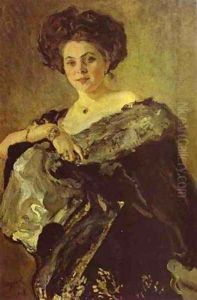 Portrait Of Yevdokia Morozova 1908 by Valentin Aleksandrovich Serov