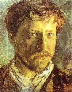 Self Portrait 1880s by Valentin Aleksandrovich Serov