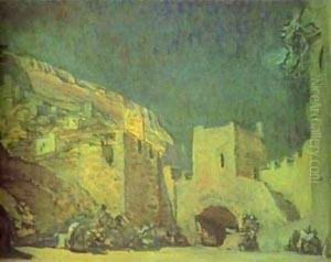 Set Design For The Opera Judith By Alexander Serov 1907