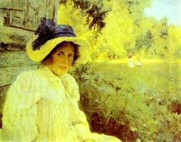 Summertime Portrait Of Olga Serova 1895 - view 1