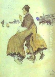 A Recruit 1906 by Valentin Aleksandrovich Serov