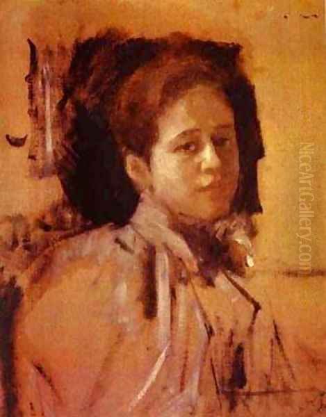 Portrait Of Liudmila Mamontova Study 1894 - view 1
