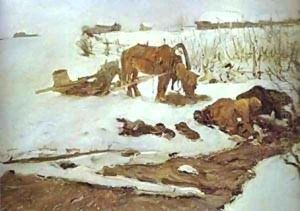 Rinsing Linen On The River Study 1901