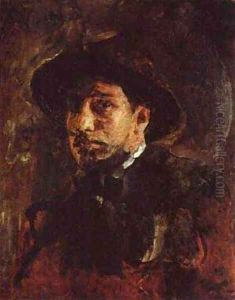 Self Portrait 1885 by Valentin Aleksandrovich Serov