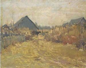 Study of a Russian farm by Valentin Aleksandrovich Serov