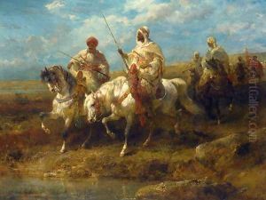 Arab Horsemen I by Adolf Schreyer