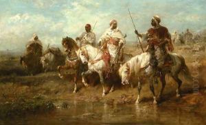 A Rest before the Battle by Adolf Schreyer