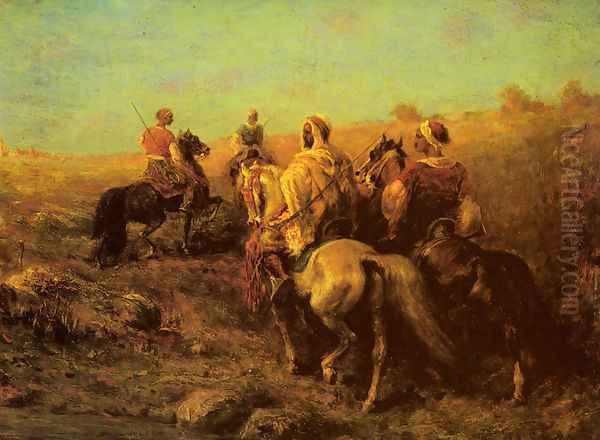 Arabian Horseman near a Watering Place - view 1