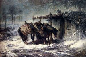 Wallachian Blizzard by Adolf Schreyer