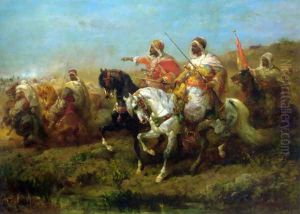 The Skirmish by Adolf Schreyer