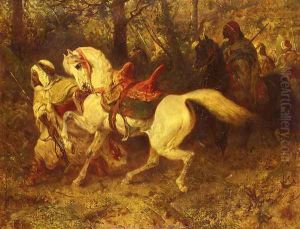On The March by Adolf Schreyer