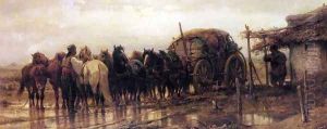 On The March 2 by Adolf Schreyer