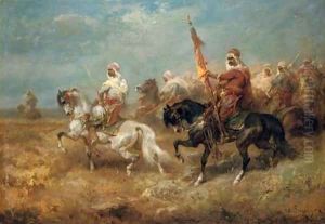 Arab warriors on horseback Arab warriors on horseback