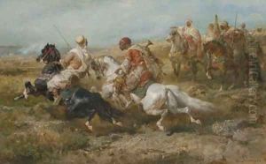 The Chase 2 by Adolf Schreyer