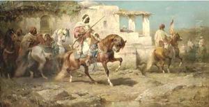 Arabs setting off for battle