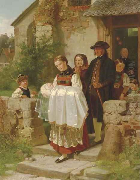 Coming Home from the Christening by Hubert Salentin