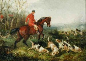 Foxhunting At Cover by William Joseph Shayer