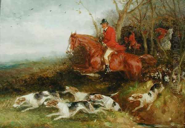 Foxhunting Breaking Cover - view 1