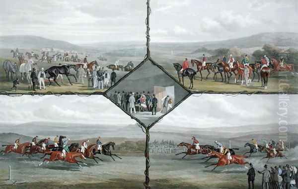 Racing Incidents, engraved by Edward Gilbert Hester c.1843-1903 published by Arthur Ackermann, 1876 - view 1