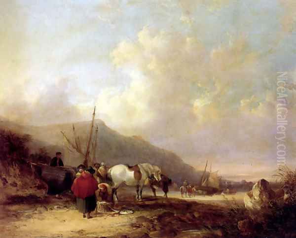 A Busy Beach Scene - view 1