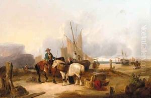 Fisherfolk on the Shore by William Joseph Shayer