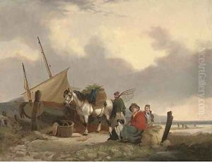 Loading up the day's catch by William Joseph Shayer