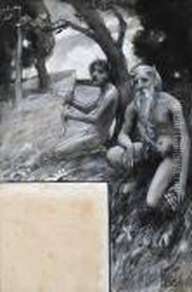 Young And Old Satyr - view 1