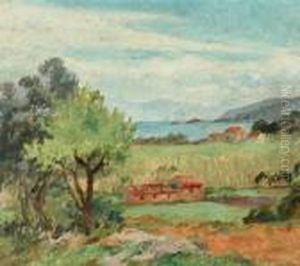 Lake In Landscape by Bonny Rupert