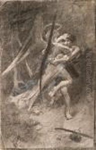 Jacob Wrestling With The Angel by Bonny Rupert