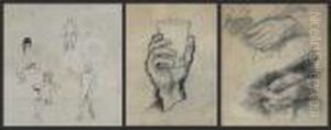 Three Pencil Studies by Bonny Rupert