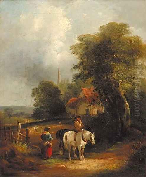 A wayside conversation - view 1