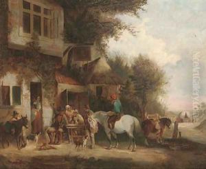 Refreshments outside the Crown