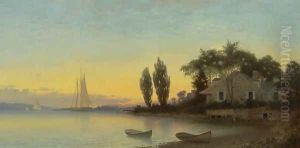 Old House by the River by Francis Augustus Silva