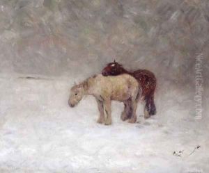 A Snow Storm, c.1891 by Edward Stott