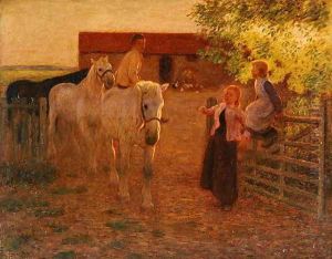 The Old Gate, c.1896 by Edward Stott