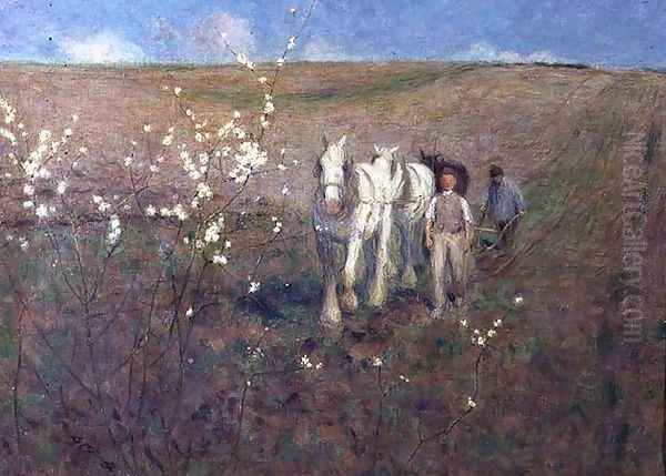 Ploughing, Early Spring - view 1