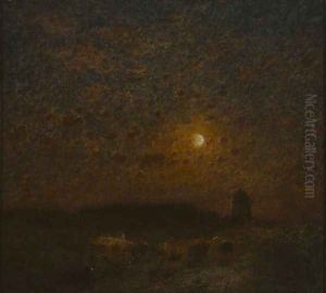Where the Dark Earth Sleeping Lies, 1908 by Edward Stott