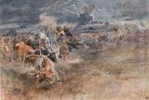 Turning The Leader by Charles Marion Russell
