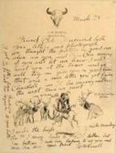 Letter To Friend Bob by Charles Marion Russell