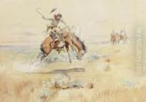The Bronco Buster by Charles Marion Russell