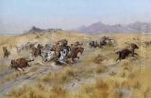 The Attack by Charles Marion Russell
