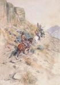Indians On A Mountain Path