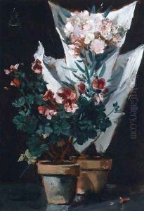 Still Life wit Potted Geraniums