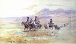 Coming Across The Plain by Charles Marion Russell