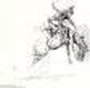 Judith Basin-bronc Twister by Charles Marion Russell