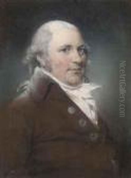 Portrait Of A Gentleman, Bust-length, In A Brown Coat - view 1